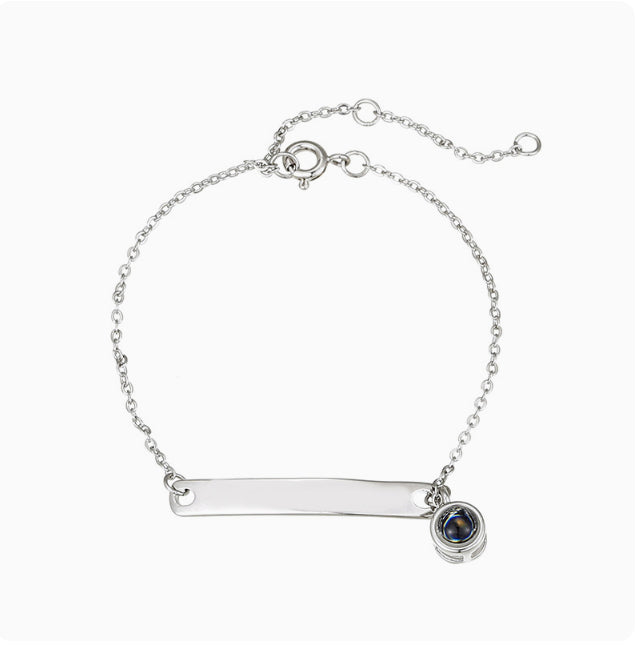 New Minimalist High-definition Color Photo Projection Bracelet